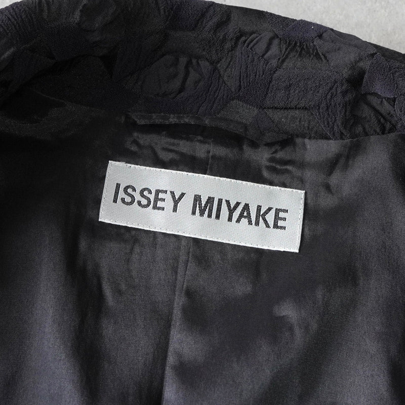 イッセイミヤケ フラワー ナイロン シングル イージー セットアップ ブラック レディース - NEWSED
