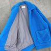 Doublet Painted No-Button Boa Jacket Blouson Blue