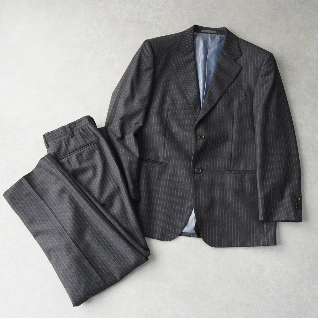 ジバンシィ ジバンシー シングル セットアップ スーツ ピンストライプ グレー