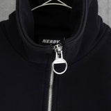 ノルディ ショート丈 ロゴ ポロ スウェット ブラック レディース - NEWSED