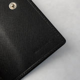 プラダ サファイアーノ 三つ折 財布 ブラック - NEWSED