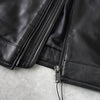 ポリス ラムレザー シングル ライダースジャケット レザージャケット ブラック メンズ タグ付き未使用品