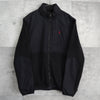 ポロ ラルフローレン ナイロン切り替え フリースジャケット ブラック