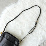 ロエベ アナグラム レザー ショルダーバッグ ポシェット ブラック - NEWSED