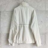 ラコステ バックロゴ ブルゾン ナイロンジャケット ロゴパッチ オフホワイト - NEWSED