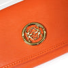ロエベ アナグラム レザー 二つ折り 長財布 オレンジ