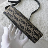 ディオール トロッター ショルダーバッグ キャンバス/レザー ブラック - NEWSED