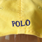 ポロ ラルフローレン ロゴ キャップ イエロー - NEWSED