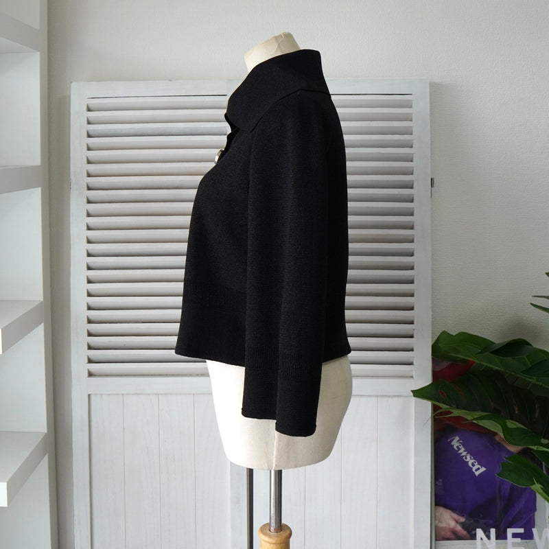 クレージュ ラメ ニット 長袖トップス ブラック - NEWSED