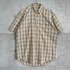 Burberry Vintage Nova 象牙白格纹短袖衬衫