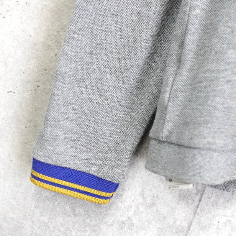フレッドペリー ロゴ 刺繍 カーディガン グレー - NEWSED