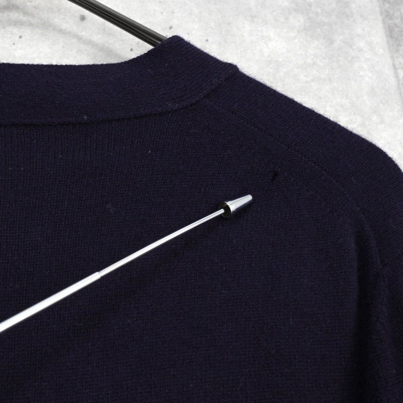 プレイ コム デ ギャルソン ハートロゴ カーディガン ネイビー - NEWSED