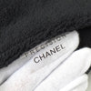 Chanel Coco Mark 绒面面料新颖单肩包 黑色