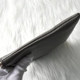 グッチ レザー ポーチ グレー - NEWSED