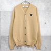 Play Comme des Garcons 爱心徽标开衫 米色