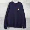 Maison Kitsune 狐狸刺绣海军蓝卫衣