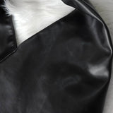 エムエムシックス メゾン マルジェラ レザー ジャパニーズバッグ トートバッグ ブラック - NEWSED