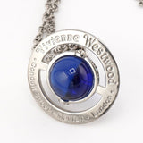 ヴィヴィアン ウエストウッド ラージ オーブ ラインストーン シルバー ロングネックレス - NEWSED