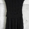 Red Valentino 黑色短袖针织连衣裙