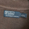 Polo Ralph Lauren logo embroidered half-zip sweatshirt in brown