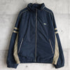 ラコステ スポーツ バイカラー ナイロンジャケット ブルゾン ロゴパッチ ネイビー/グレージュ