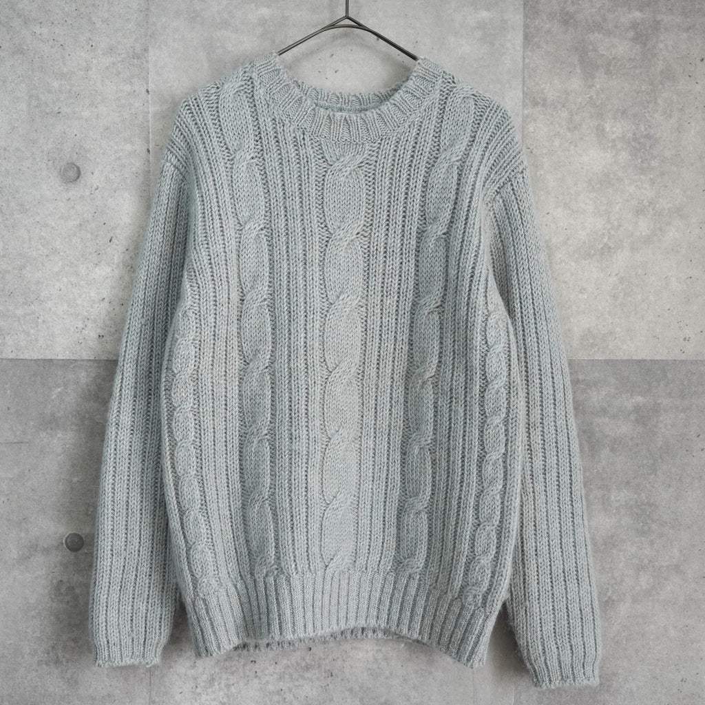 ポールスミス ケーブル編み アルパカ混紡 ニット グレー