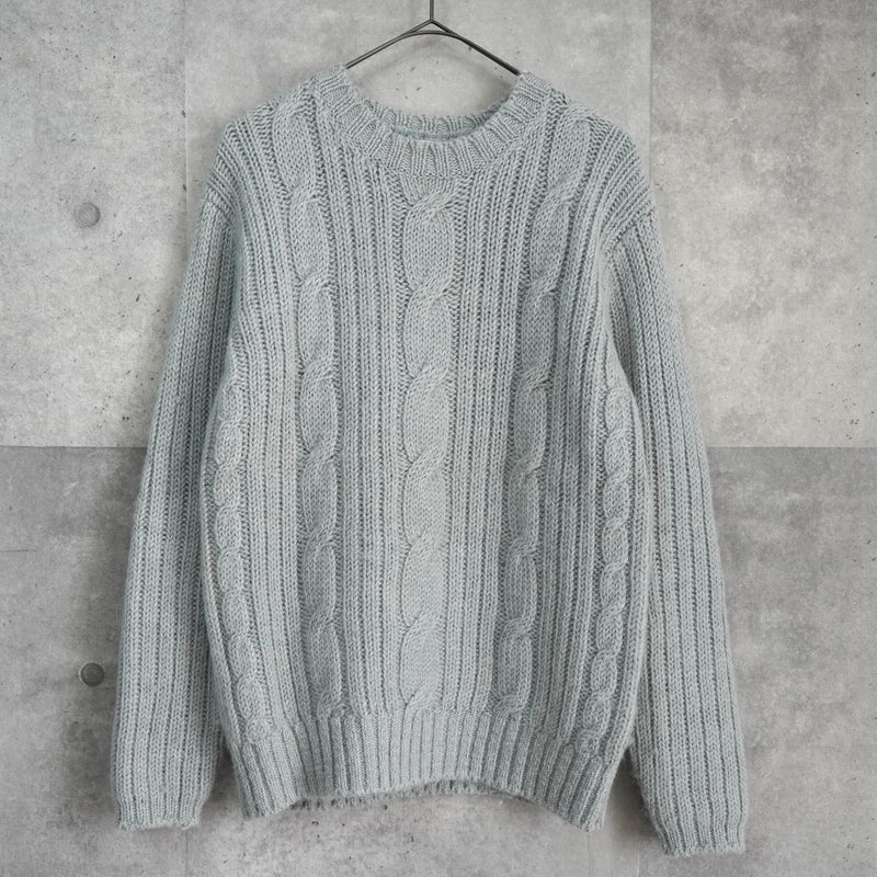 ポールスミス ケーブル編み アルパカ混紡 ニット グレー - NEWSED