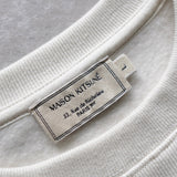 メゾン キツネ フォックスヘッド 刺繍 スウェット アイボリー - NEWSED