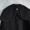 MM6 Maison Margiela Zip-up Hooded Coat Wool Coat Long Coat Different Material Switching