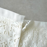 サカイ スター 星型 レース 台形 スカート ホワイト - NEWSED