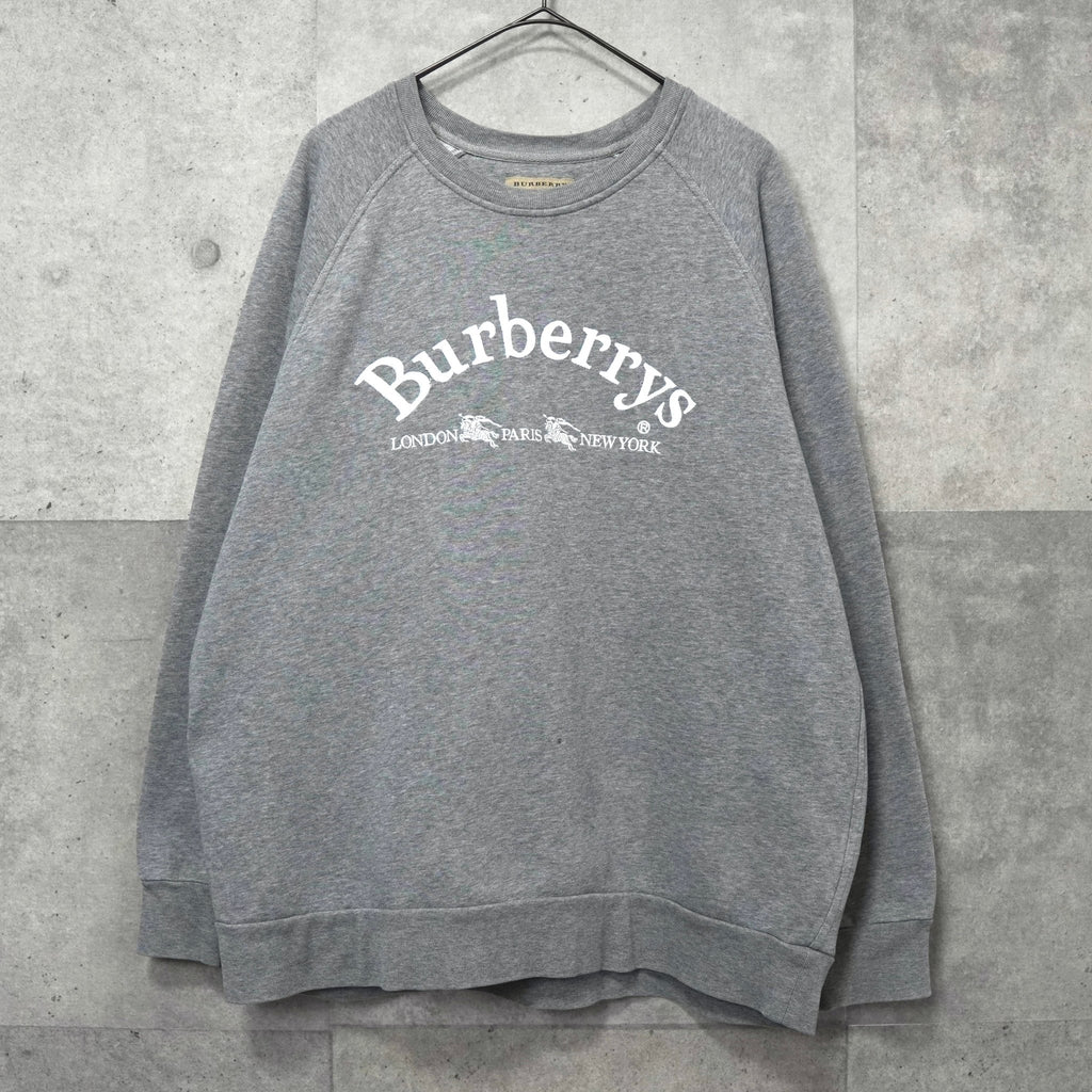 バーバリー ホースロゴ 刺繍 スウェット グレー | ブランド古着を扱う
