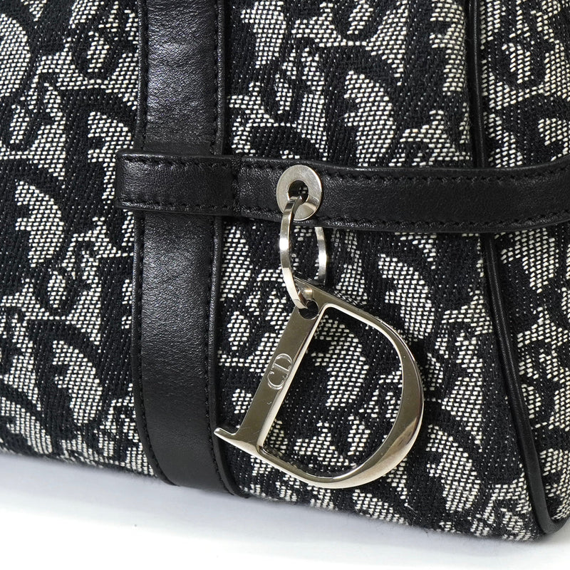 ディオール トロッター キャンバス ミニボストンバッグ ハンドバッグ ブラック - NEWSED