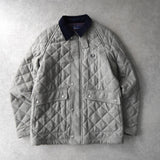 フレッドペリー キルティングジャケット コーデュロイ襟 グレー - NEWSED