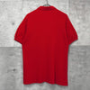 Lacoste logo patch short sleeve polo shirt in red