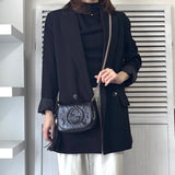 グッチ ソーホー パテント フリンジ チェーン ショルダーバッグ ミニバッグ パーティーバッグ ブラック - NEWSED