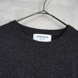 トム ブラウン ストライプ カシミア ニット ダークグレー - NEWSED