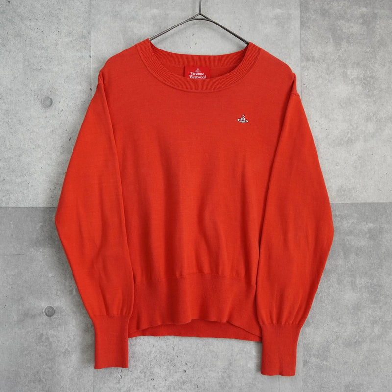 ヴィヴィアン ウエストウッド オーブ ニット レッド - NEWSED