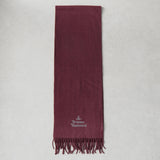 ヴィヴィアン ウエストウッド オーブ ウール マフラー ワインレッド系 ブラウン系 - NEWSED