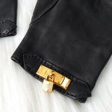 エルメス ケリー レザー 手袋 グローブ ブラック - NEWSED