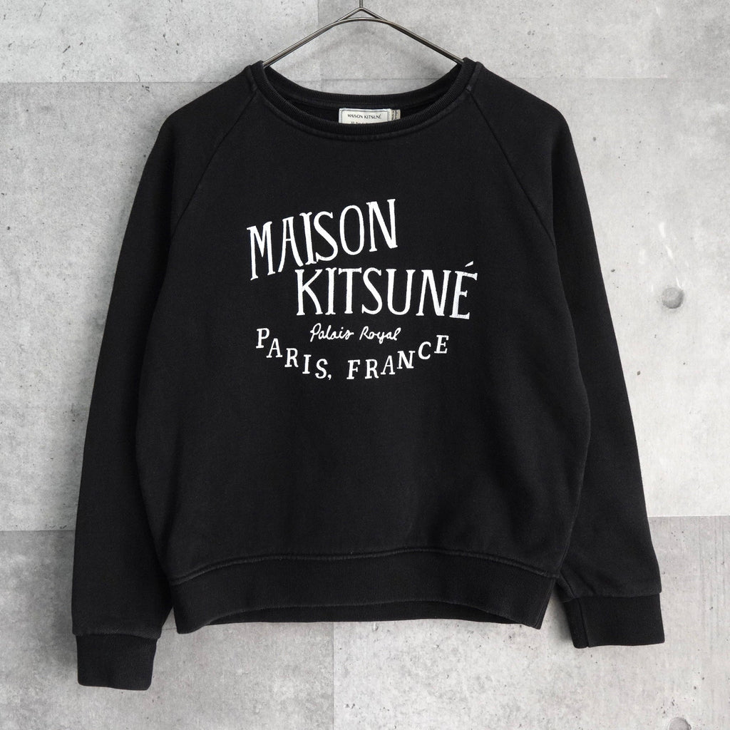 メゾン キツネ ロゴ スウェット レディース ブラック