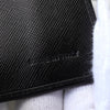 プラダ サフィアーノ レザー 三つ折り財布 三角プレート ブラック
