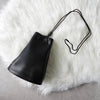 Jil Sander 徽标皮革抽绳包黑色