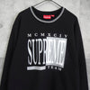 黑色 Supreme 徽标运动衫