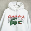 Lacoste x Thrasher 白色徽标连帽衫