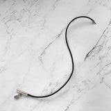 エルメス ヴィヴィリテ ハート カデナ ブレスレット チョーカー ブラック / シルバー - NEWSED