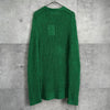 ジルサンダー リネン ニット プルオーバー グリーン タグ付き未使用品