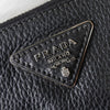 Prada 皮革手拿包 黑色