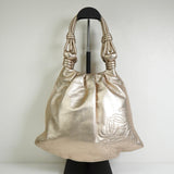 ロエベ アナグラム ナッパレザー ハンドバッグ ゴールド レディース - NEWSED