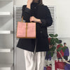 Gucci Jackie Suede/Leather Handbag Pink/Beige
