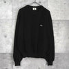 ラコステ ロゴパッチ ヘリンボーン ウール ニット ブラック